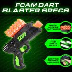 USA Toyz Astroshot Zero GX Glow in The Dark Shooting Games ? Target Practice Toys for Boys and Girls with Foam Dart Gun, 10 Floating Ball Targets, and 5 Flip Targets