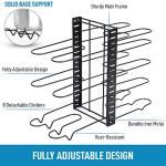 Zulay 8-Tier Pots and Pans Organizer Under Cabinet - Easy 3 Adjustable Method Pan Organizer Rack For Cabinet - Kitchen Pot Organizer Rack For Cabinet For Large & Small Cookware