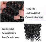 8 Pack Passion Twist Hair 18 Inch Passion Twist Crochet Hair Ombre Water Wave Crochet Braiding Hair Extensions (1B)