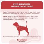 Downtown Pet Supply No Pull, Step in Adjustable Dog Harness with Padded Vest, Easy to Put on Small, Medium and Large Dogs (Charcoal, L)