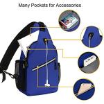 MOSISO Mini Sling Backpack,Small Hiking Daypack Travel Outdoor Casual Sports Bag, Royal Blue