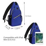 MOSISO Mini Sling Backpack,Small Hiking Daypack Travel Outdoor Casual Sports Bag, Royal Blue