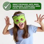 Mandala Crafts Flat Elastic Band, Braided Stretch Strap Cord Roll for Sewing and Crafting; 1/4 inch 6mm 50 Yards Red