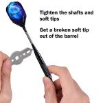 WIN.MAX Darts Plastic Tip,Soft Tip Darts Set,12 Pcs 18 Gram with 100 Extra Dart Tips,12 Flights, Flight Protectors and Tool Kit for Electronic Dart Board