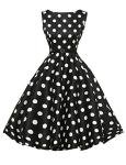 GRACE KARIN A-Line Women Retro Pinup Dress 50s Styles Black Size XL F-8