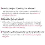 Etude House My Beauty Tool Jellyfish Silicon Brush - All in One Deep Pore Cleansing Sponge & Brush, For Exfoliating, Massage, Cleansing Soft Brush