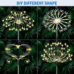 Solar String Lights 50 LED 22.9ft Solar Patio Lights Waterproof Crystal Ball String Lights for Patio, Lawn, Garden, Wedding, Party, Christmas Decor(Warm White)