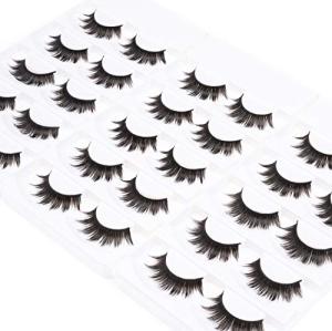 Wleec Beauty Dramatic False Lashes Pack Handmade Full Thick Eyelashes #36 (15 Pairs/3 Pack)