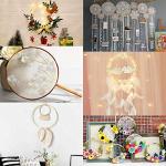 8 Pieces Embroidery Hoops Adjustable Bamboo Circle Cross Stitch Hoop Ring 3 inch to 12 inch for Embroidery,Cross Stitch,Craft Art Handy Sewing