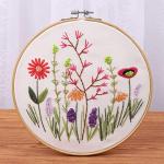 8 Pieces Embroidery Hoops Adjustable Bamboo Circle Cross Stitch Hoop Ring 3 inch to 12 inch for Embroidery,Cross Stitch,Craft Art Handy Sewing