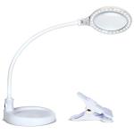 Brightech LightView Pro Flex 2 in 1: 1.75x Magnifier with Bright LED Light - Magnifying Glass Lamp with Base Stand & Clamp - for Reading, Painting, Sewing & Needle Crafts, Puzzle & Hobby Fans