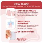 Dog Pet Waste Poop Bags Scented with Lavender in Rainbow Pastel with Leash Clip and Dispenser (1000 Bags, Lavender)