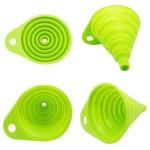 AxeSickle Silicone Collapsible Funnel 2 Pcs Folding Funnel.