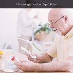 Brightech LightView Pro Flex 2 in 1: 1.75x Magnifier with Bright LED Light - Magnifying Glass Lamp with Base Stand & Clamp - for Reading, Painting, Sewing & Needle Crafts, Puzzle & Hobby Fans