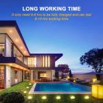 ZGWJ Solar Ground Lights,8 LED Solar Garden Lights Disk Lights Outdoor Waterproof Landscape Lights for Yard Walkway Patio Lawn Driveway Decoration 8 Pack