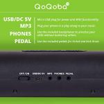 QoQoba Electronic Drum Set for Kids | Adult Beginner Pro MIDI Musical Instrument Drum Practice Pad Kit Incl. Foldable Headphone | Drum Sticks | Great Holiday Birthday Gift for Kids Drum Set (GREEN)