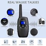 Retevis RT628 Walkie Talkie for Kids,Toys for 3-12 Year Old Boys Girls,VOX Portable 2 Way Radios Long Range for Outdoor Adventure Game(Black,2 Pack)