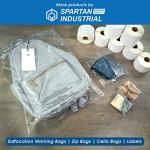 Spartan Industrial - 12â X 15â (100 Count) 2 Mil Clear Reclosable Zip Plastic Poly Bags with Resealable Lock Seal Zipper