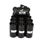 220 Pet Waste Bags, Dog Waste Bags, Bulk Poop Bags with Leash Clip and Bone Bag Dispenser - (220 Bags, Black)