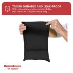 220 Pet Waste Bags, Dog Waste Bags, Bulk Poop Bags with Leash Clip and Bone Bag Dispenser - (220 Bags, Black)