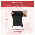 220 Pet Waste Bags, Dog Waste Bags, Bulk Poop Bags with Leash Clip and Bone Bag Dispenser - (220 Bags, Black)