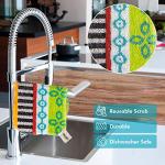 Skoy Scrub, Non-Scratching, Reusable Scrub for Kitchen and Household Use, Environmentally-Friendly, Dishwasher Safe, 2-Pack â Assorted Colors