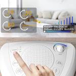 White Noise Sound Machine |Portable Sleep Therapy |Sleep Sound Spa with with 8 Soothing Nature Sounds,Battery Powered/Plug in,Auto-Off Timer,Headphone Jack,USB Ports for Baby,Adult,Home,Office&Travel