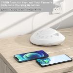 White Noise Sound Machine |Portable Sleep Therapy |Sleep Sound Spa with with 8 Soothing Nature Sounds,Battery Powered/Plug in,Auto-Off Timer,Headphone Jack,USB Ports for Baby,Adult,Home,Office&Travel
