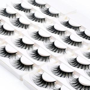 Wleec Beauty Long Dramatic Eyelashes False Eyelash Pack Thick Strip Lashes #F43/L (15 Pairs/3 Pack)