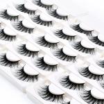 Wleec Beauty Long Dramatic Eyelashes False Eyelash Pack Thick Strip Lashes #F43/L (15 Pairs/3 Pack)