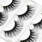 Wleec Beauty Long Dramatic Eyelashes False Eyelash Pack Thick Strip Lashes #F43/L (15 Pairs/3 Pack)