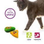 Pet Craft Supply Silly Snacks and Funny Food Crinkle Cuddling Catnip and Silvervine Interactive Cat Toys - Great for Indoor Cats and Kittens