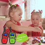Wishouse Kids Walkie Talkies Rechargeable Long Range 3 Pack, Girls Boys Toys Age 7 8 9 10 11 12 for Outdoor Camping Adventure Games with Flashlight, Birthday Xmas Gift for 4 5 6 Year Old Children