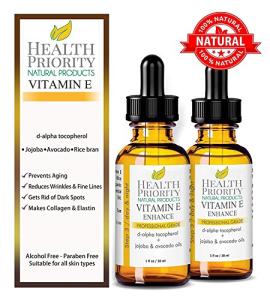 100% Natural & Organic Vitamin E Oil For Your Face & Skin, Unscented - 15,000/30,000 IU - Heals Stretch Marks & Surgical Scars. Essential Drops Are Lighter Than Cream, Gel. Raw Vit E Extract Sunflower