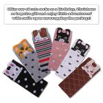 FNOVCO Girls Knee High Socks Cartoon Animal Patterns Cotton Over Calf Socks (6 Pairs Cute Cat)