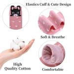 FNOVCO Girls Knee High Socks Cartoon Animal Patterns Cotton Over Calf Socks (6 Pairs Cute Cat)