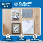 Spartan Industrial - 9â X 12â (100 Count) 2 Mil Clear Reclosable Zip Plastic Poly Bags with Resealable Lock Seal Zipper