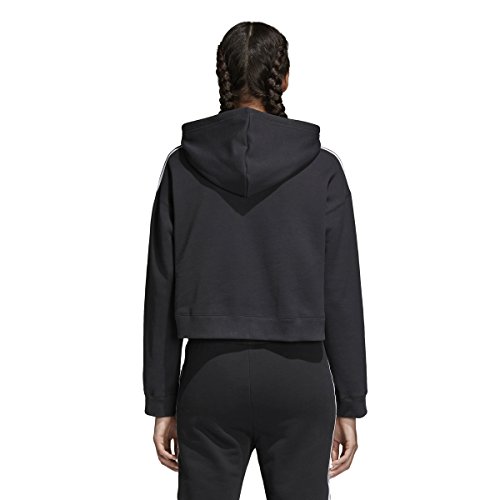 adidas Originals Women's Cropped Hoodie, Black, L