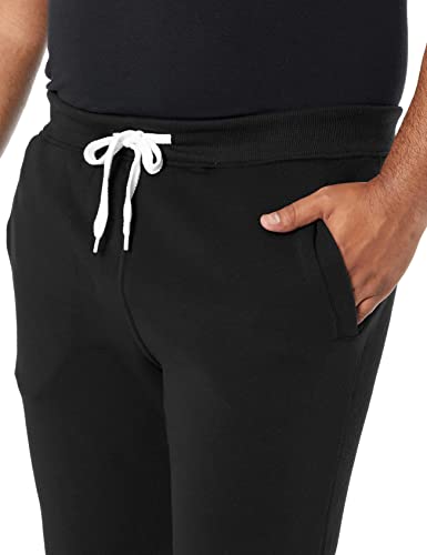 Southpole Men's Active Basic Jogger Fleece Pants, Black, Medium