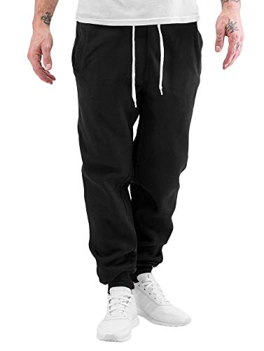 Southpole Men's Active Basic Jogger Fleece Pants, Black, Medium