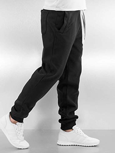 Southpole Men's Active Basic Jogger Fleece Pants, Black, Medium