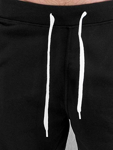 Southpole Men's Active Basic Jogger Fleece Pants, Black, Medium