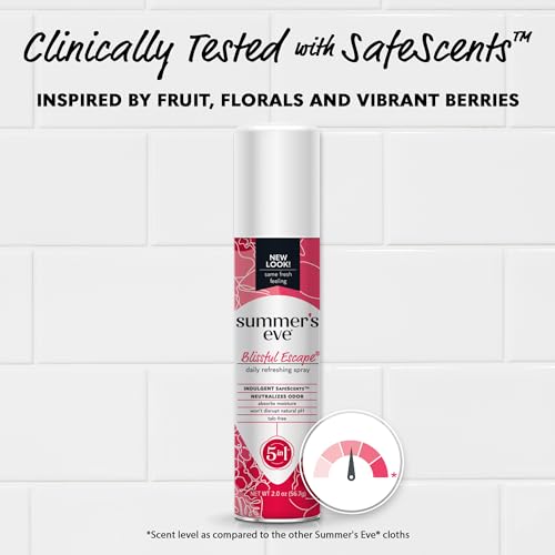 Summer's Eve Feminine Deodorant Freshening Spray, Blissful Escape, 2 Fl Oz