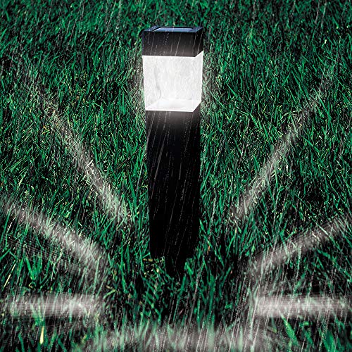 12-Pack Solar Pathway Lights for Lawn, Patio, Yard