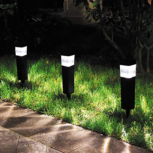 12-Pack Solar Pathway Lights for Lawn, Patio, Yard