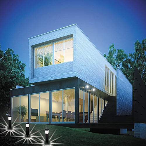 12-Pack Solar Pathway Lights for Lawn, Patio, Yard