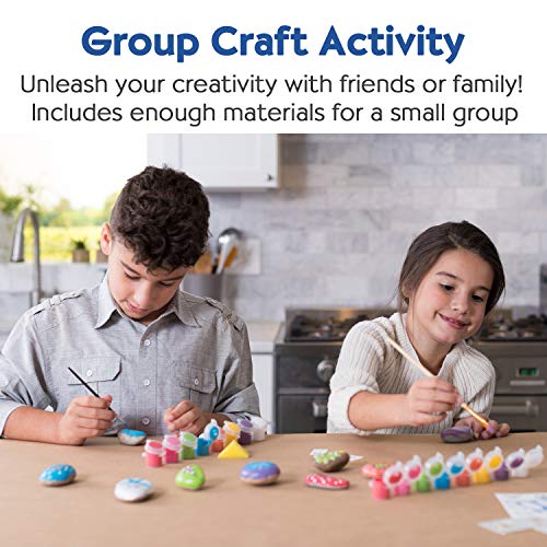 Creativity for Kids Holiday Hide & Seek Rock Painting Kit, Paint & Hide 10 Rocks, Holiday Crafts For Kids