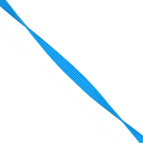Mandala Crafts Blue Elastic Bands 1/4 Flat Elastic Cord Stretch Strap - 6mm 50 Yds Roll of Elastic Straps Braided Elastic Band - 1 4 Inch Elastics for Sewing and Elastic Crafting