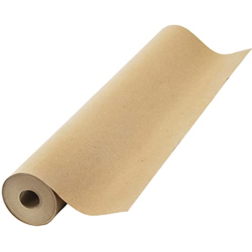 Made in USA Brown Kraft Paper Jumbo Roll 17.75? x 1200? (100ft) Ideal for Gift Wrapping, Art, Craft, Postal, Packing, Shipping, Floor Covering, Dunnage, Parcel, Table Runner 100% Recycled Material