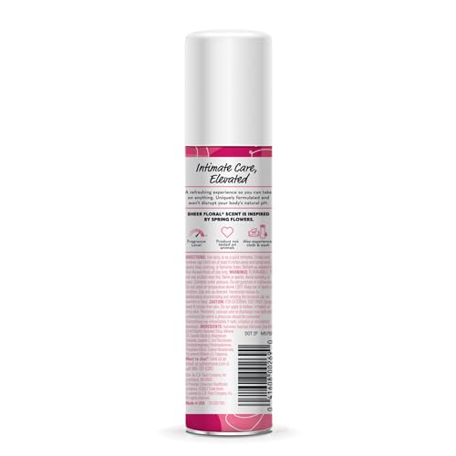 Summer's Eve Sheer Floral Daily Refreshing Feminine Spray, 2 oz, 3 Pack